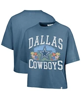 '47 Brand Women's Navy Dallas Cowboys Florentina Montauk Cropped T-Shirt