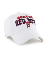 '47 Brand Women's White Boston Red Sox Flower Power Clean Up Adjustable Hat