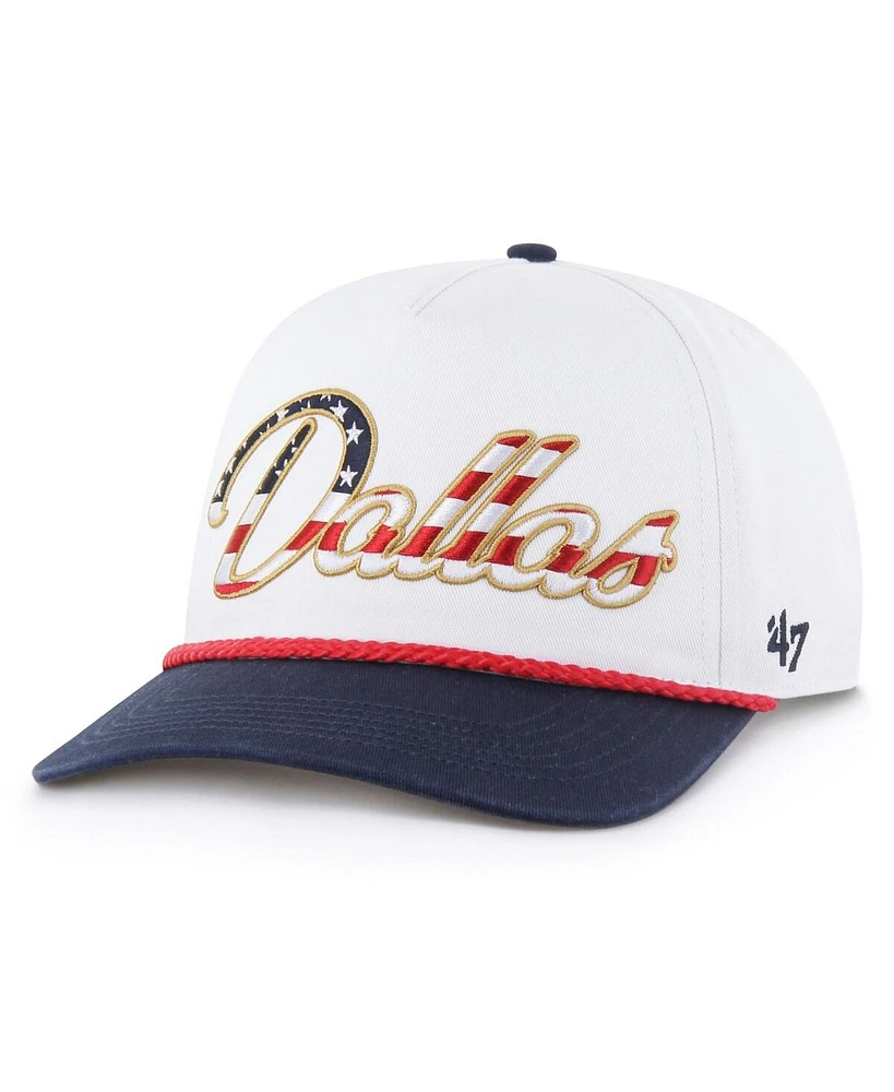 '47 Brand Men's White Dallas Cowboys Patriotic Overhand Hitch Adjustable Hat