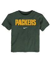 Nike Toddler Green Bay Packers Wordmark T-Shirt