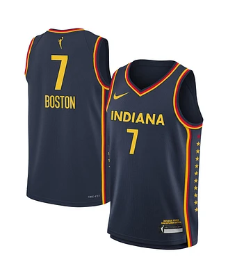 Nike Big Boys and Girls Aliyah Boston Navy Indiana Fever Explorer Swingman Jersey