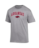 Champion Men's Heather Gray Arkansas Razorbacks Arch Over Logo T-Shirt