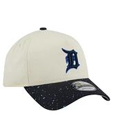 New Era Men's Cream Detroit Tigers Speckle A-Frame 9FORTY Adjustable Hat