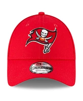 New Era Men's Red Tampa Bay Buccaneers 50th Anniversary Side Patch 9FORTY Adjustable Hat