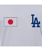 New Era Men's White Los Angeles Dodgers Japanese Flag T-Shirt