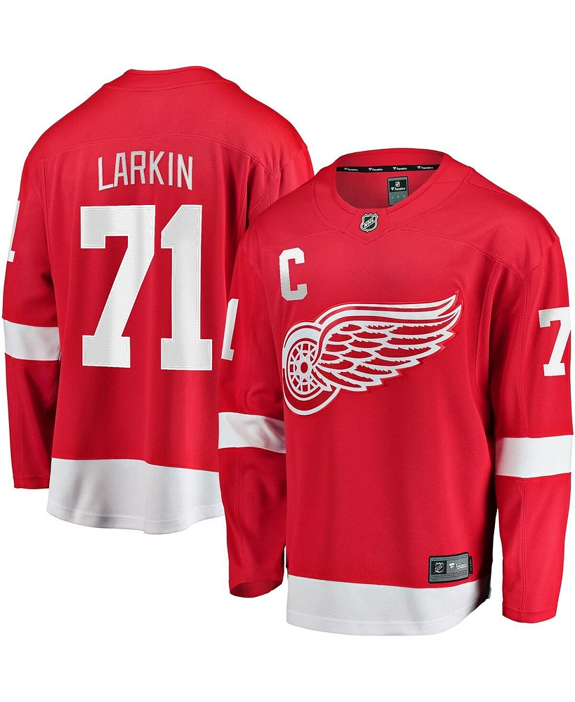 Fanatics Men's Dylan Larkin Red Detroit Wings 2023/24 Captain Breakaway Player Jersey