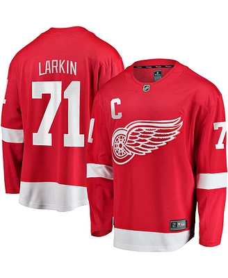 Fanatics Men's Dylan Larkin Red Detroit Wings 2023/24 Captain Breakaway Player Jersey