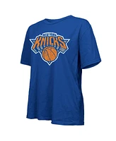 Majestic Women's Royal New York Knicks Oversized T-Shirt