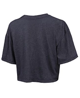 Majestic Women's Navy Oklahoma City Thunder Boxy Crop Top