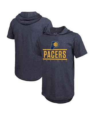 Majestic Men's Navy Indiana Pacers Tri-Blend Hoodie T-Shirt
