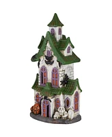 Northlight 22.75" Led Lighted Haunted House with Skulls Halloween Decoration