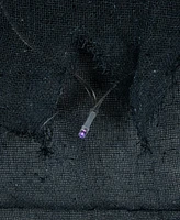 Northlight 7075" Lighted Raggedy Halloween Valance with Purple Led Lights