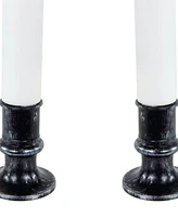 Northlight Led Dripping Blood Halloween Taper Candles with Timer, Set of 2
