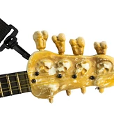 Northlight 22.75" Lighted Rockin' Skeleton Guitar with Sound Halloween Decoration