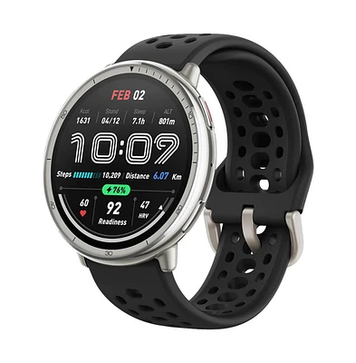 Amazfit Active 2 Smart Watch - Black Sport Silicone
