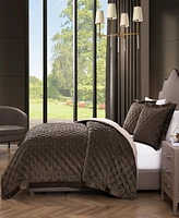 Bebejan 3 Piece Queen Size Velvet Comforter Set