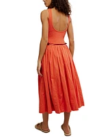 Free People Women's Nightingale Smocked Midi Dress