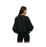 Cotton On Women's Active Plush Zip Through Bomber