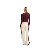 Cotton On Women's Contrast Wide Leg Sweatpant