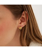 Spero London Dripping Molten Natural Textured Sterling Silver Authentic Earrings