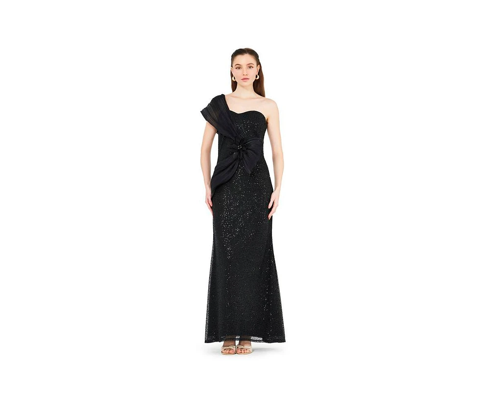 Amri Embellished Sequined Jersey Gown