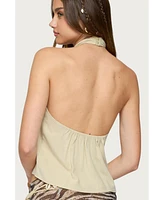Edikted Women's Ariya Keyhole Halter Top