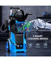 5000 Psi 2.8 Gpm Cold Water Smart Touch Electric Pressure Washer with Soap Bottle and 4 Quick-Connect Nozzles