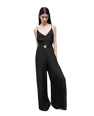 Nocturne Women's Metal Accessory Overalls