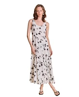 endless rose Women's Floral Print Chiffon Maxi Dress
