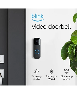 Blink Smart Wi-Fi Video Doorbell Wired/Battery with 2 Way Audio with Alexa