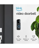 Blink Smart Wi-Fi Video Doorbell Wired/Battery with 2 Way Audio with Alexa