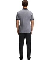 Boss by Hugo Men's Cotton-Pique Dot Print Polo Shirt