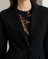 Lauren Ralph Women's Cotton-Blend Sweater Blazer