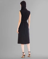 julia jordan Women's Sleeveless A-line Jacket Dress