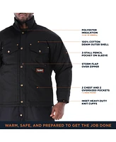 RefrigiWear Men's ComfortGuard Utility Jacket - -10°F Comfort, Insulated, Water-Repellent, Durable, Lightweight Workwear for Cold Weather