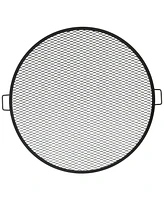 Sunnydaze Decor Outdoor Camping or Backyard Heavy-Duty Steel Round X-Marks Fire Pit Cooking Grilling Grate