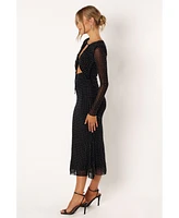 Salvatore Long Sleeve Midi Women's Dress