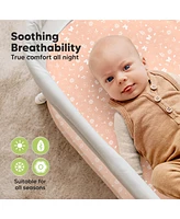 KeaBabies 2pk Soothe Waterproof Bassinet Sheets for Girls, Boys, 33x17 Universal Baby Mattress Protector Cover