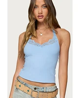 Edikted Women's Jordie Lacey Halter Top
