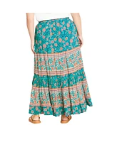 City Chic Women's Aurora Print Skirt