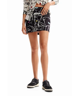 Desigual Women's Slim-fit mini skirt