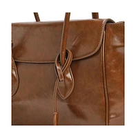 Women's The Large Medis Satchel Bag - Chocolate Brown