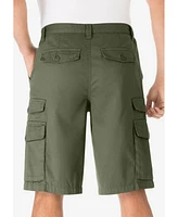 KingSize Men's Big & Tall 12" Side Elastic Cargo Shorts