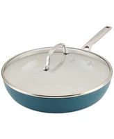 KitchenAid Hard-Anodized Ceramic Induction 12.5" Skillet with Lid