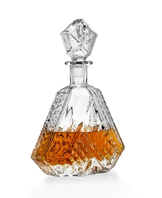 Godinger Dublin Triangular Crystal Decanter, 20 oz.