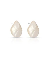Ettika Rising Tide Mother of Pearl Stud Earrings