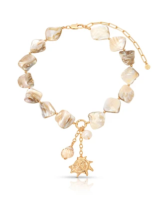 Ettika True Shell Pendant Necklace
