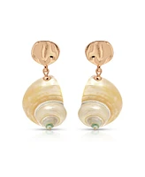Ettika Sunken Treasure Shell Drop Earrings