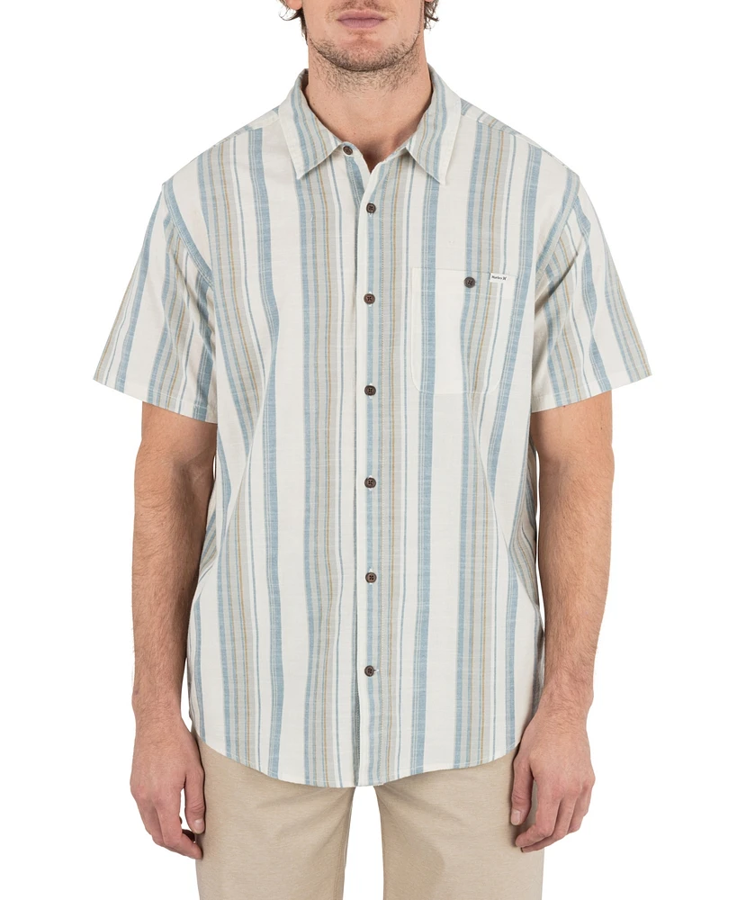 Hurley Men's Lido Stripe Short Sleeve Shirt