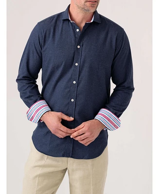 Koy Clothing Men's Long Sleeve Cotton Cashmere Shirt